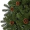 7.5ft. Pre-Lit Rocky Mountain Spruce Artificial Christmas Tree with Pinecones, Clear LED Lights